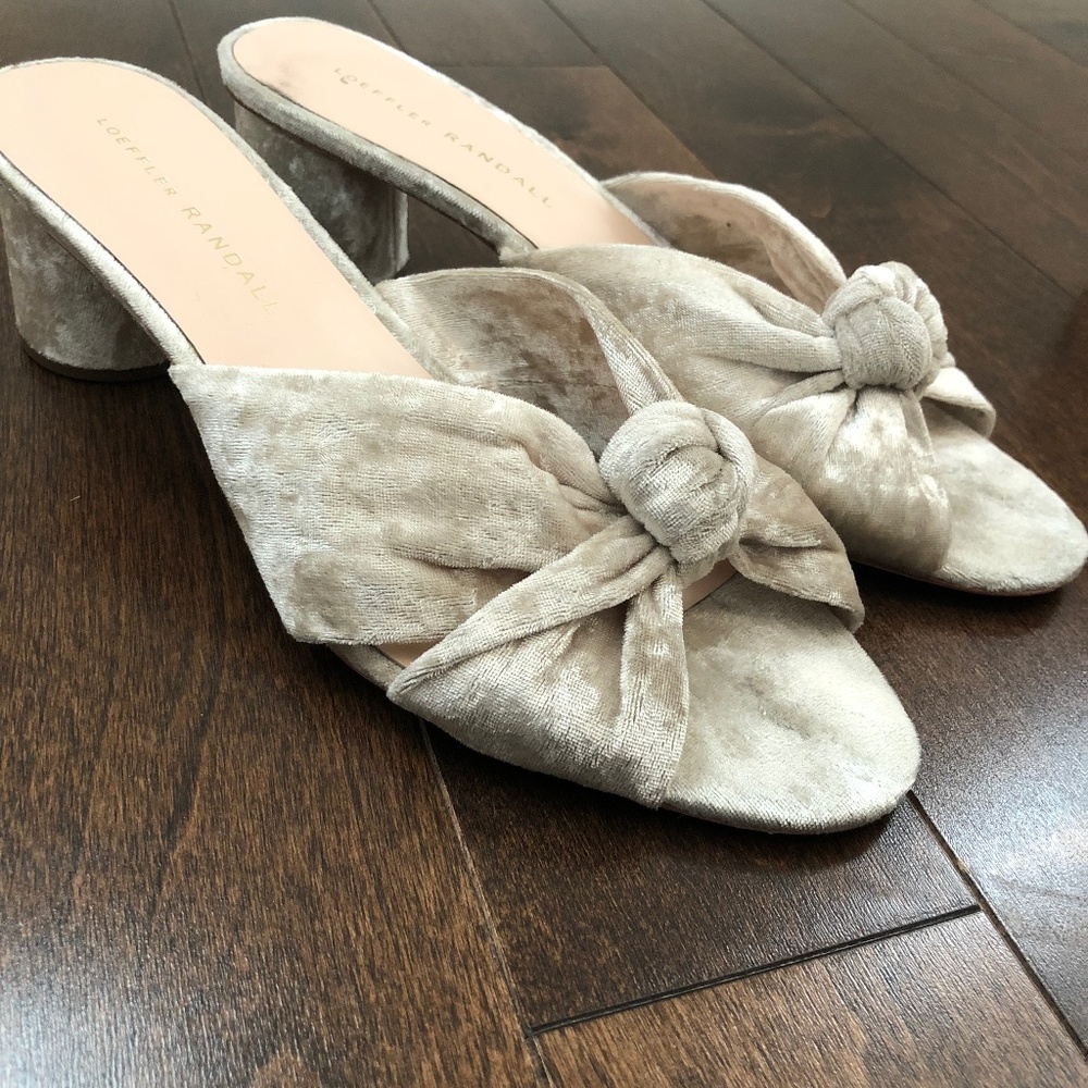 Loeffler Randall pearl suede mule 7.5